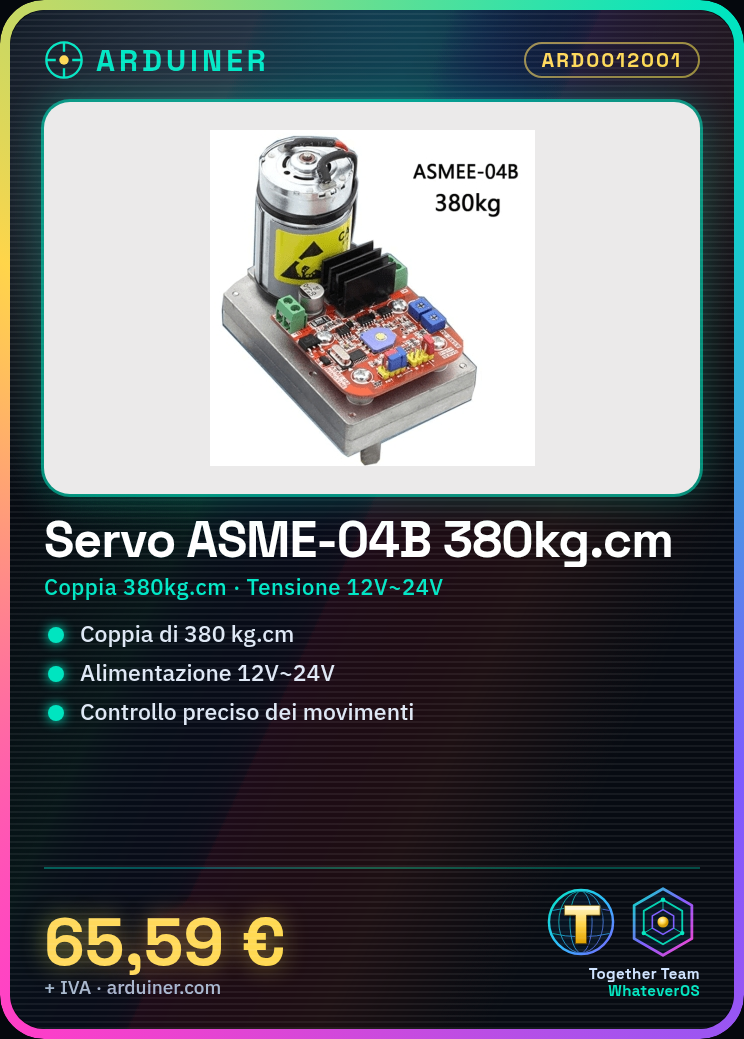 Robot Servo ASME-04B à Haute Couple 380kg.cm - 12V~24V – Image 2