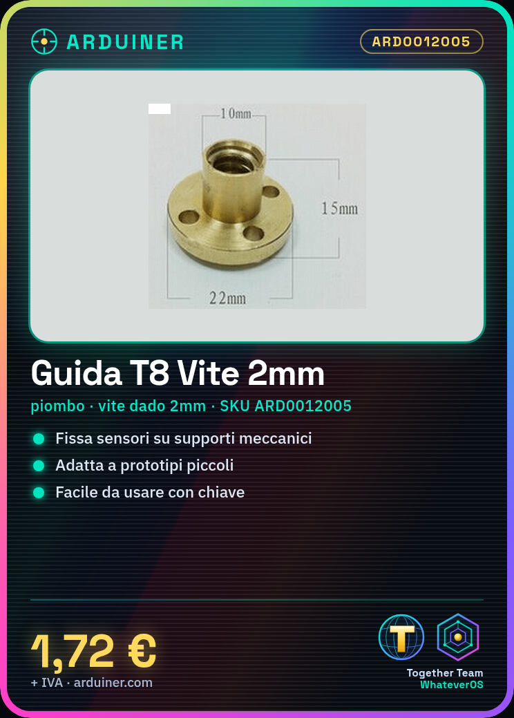 T8 Screw Guide 2mm Thread - Image 2