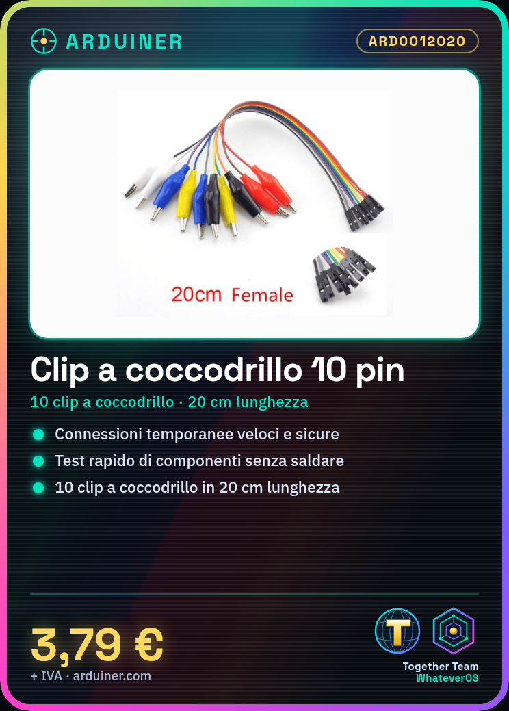Câble de saut à pinces crocodiles 10 broches femelle double extrémité Câble de test à pince crocodile Câble de pont de test de 20 cm pour connexion DIY – Image 2