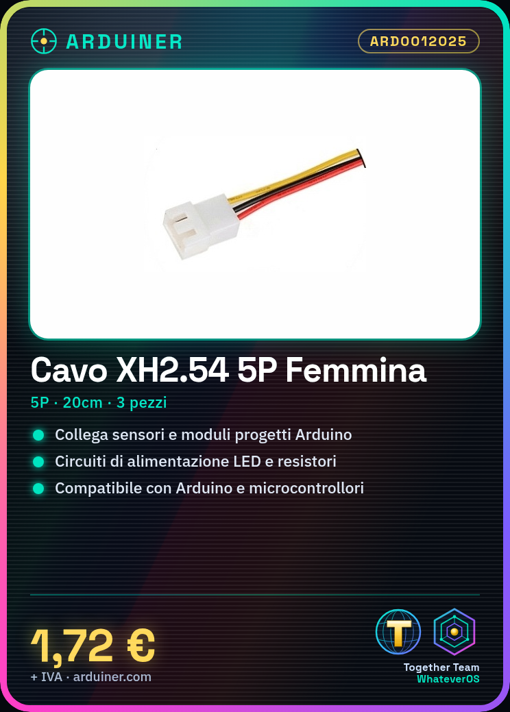 XH2.54 5P Female 20cm Cable - 3 Pieces - Image 2