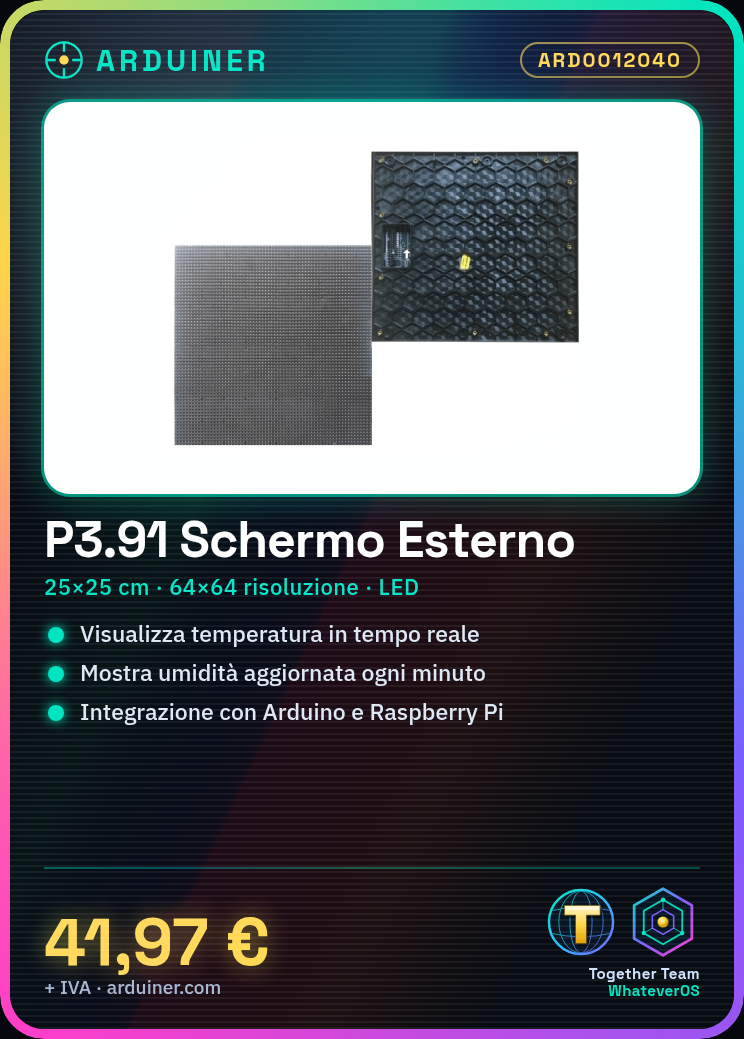 P3.91 External 25x25cm Screen with 64x64 Resolution - Image 2