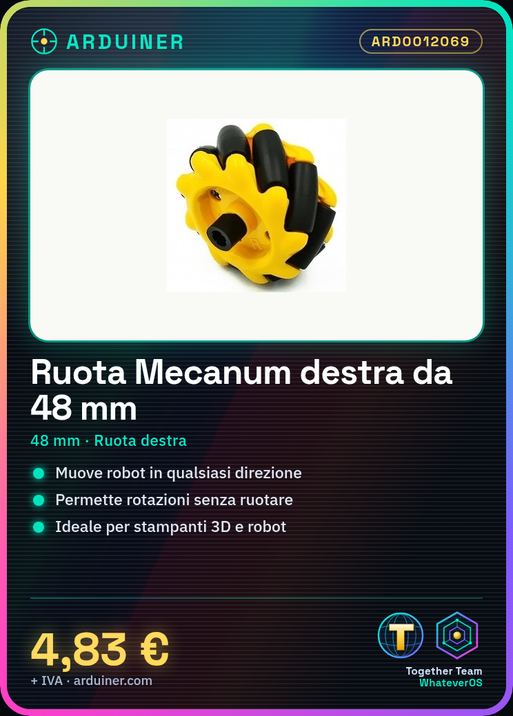 48 mm Right Mecanum Wheel - Image 2