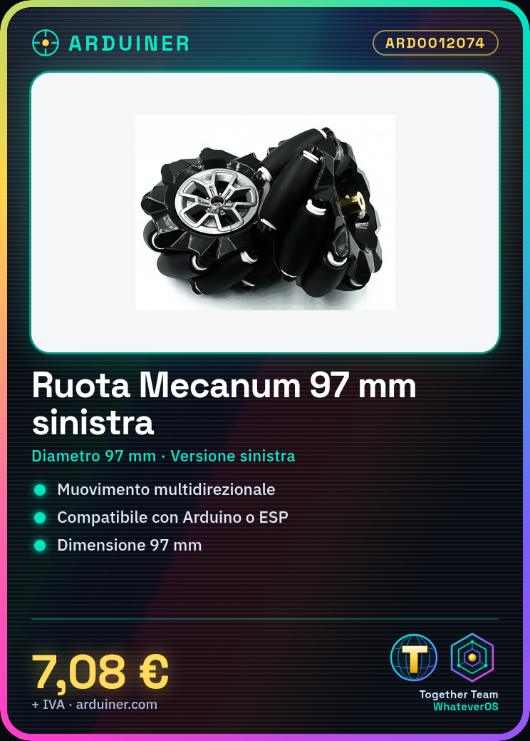 97mm Left Mecanum Wheel - Image 2