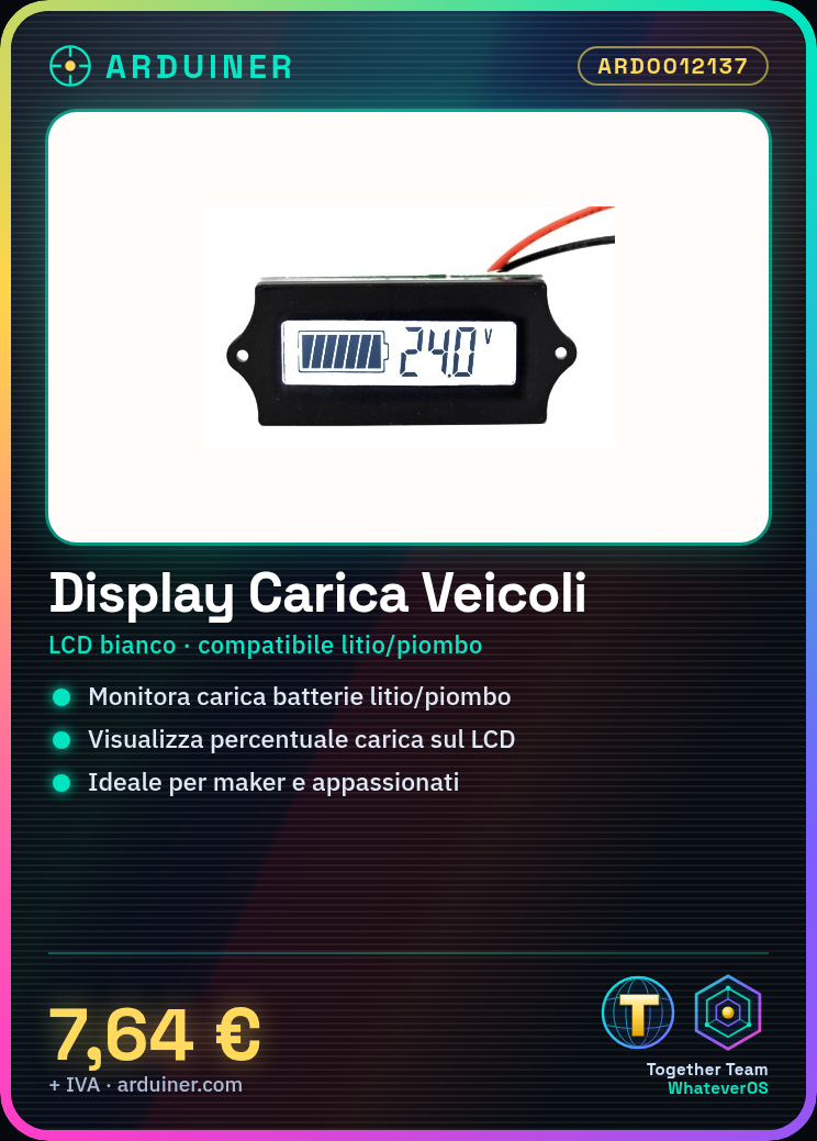 Afficheur de charge pour véhicules électriques – Écran LCD blanc – Compatible Lithium/Antimoine (Chaowei) – Image 2