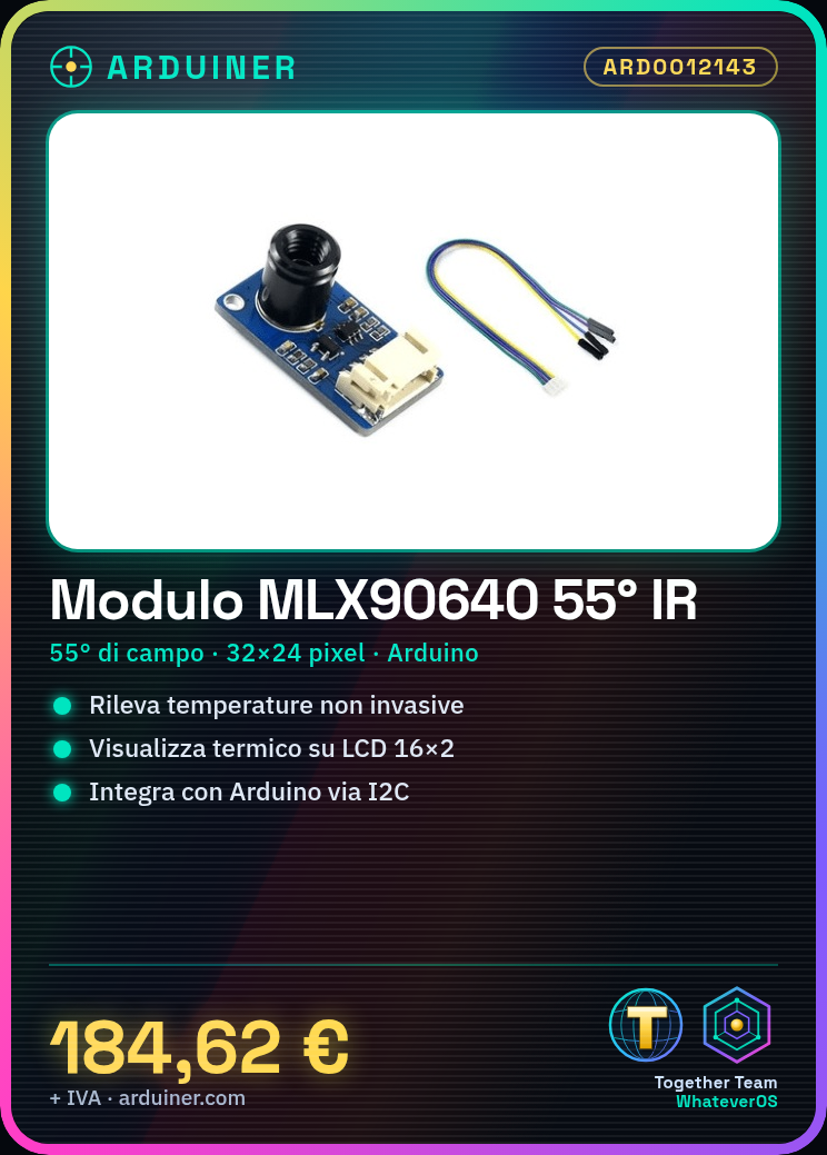 Module caméra infrarouge MLX90640 55 degrés – Image 2