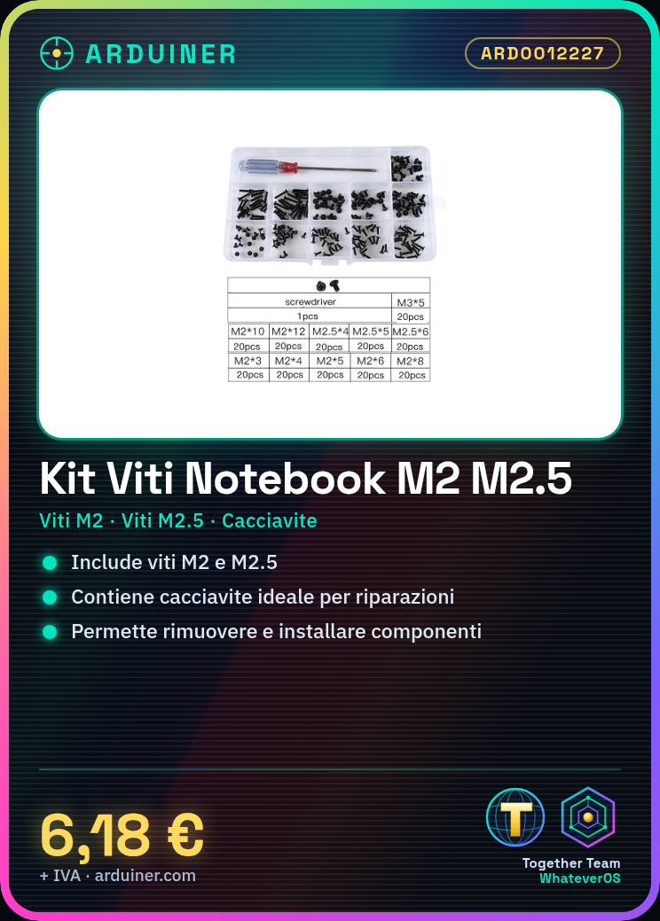Kit de vis pour ordinateurs portables M2 M2.5 avec tournevis - Ensemble complet pour la réparation électronique – Image 2