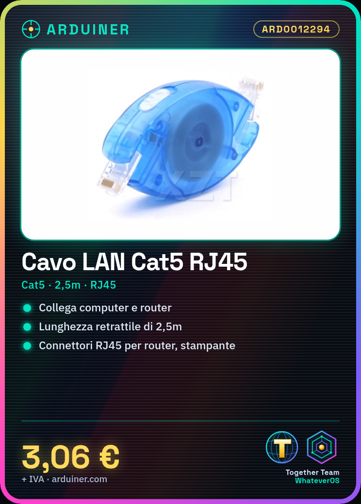 2.5m Retractable LAN Cat5 RJ45 Cable - Image 2