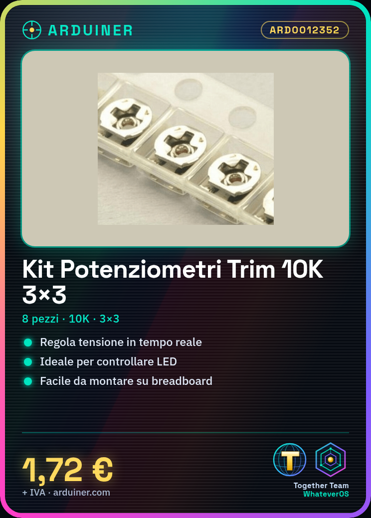 Kit de Potenciómetros Trim 10K 3x3 EVM3ESX50B14 - 8 Piezas - Imagen 2