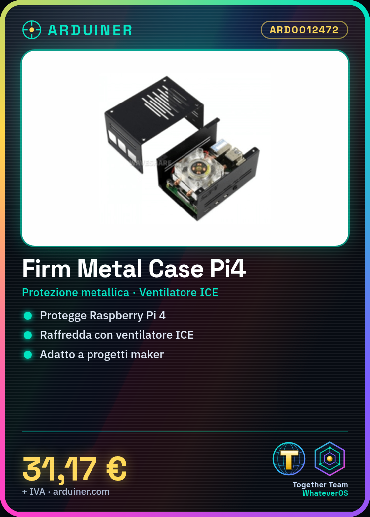 Carcasa Metálica Firm para Raspberry Pi 4 con Radiador ICE Tower - Imagen 2