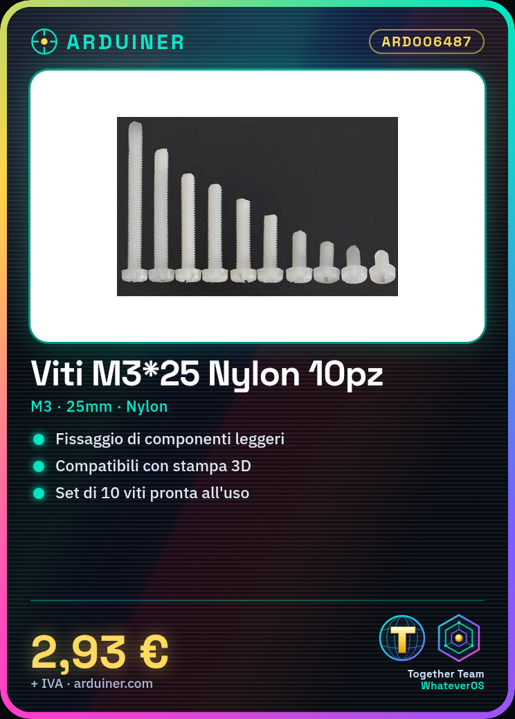 10 Vis M3*25 en Nylon – Image 3