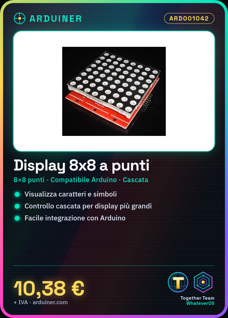 Kit module d'affichage matrice de points 8X8, peut être contrôlé en cascade de manière arbitraire compatible avec Arduino – Image 3