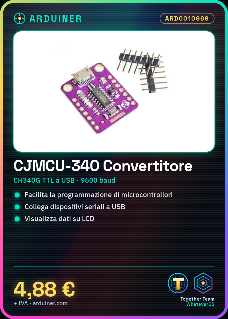 CJMCU-340 Convertitore CH340G TTL a USB STC - immagine 3