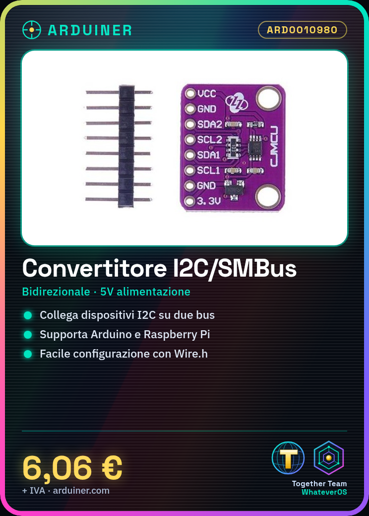 convertitore bidirezionale I2C-bus e SMBus CJMCU-9306 PCA9306 - immagine 3