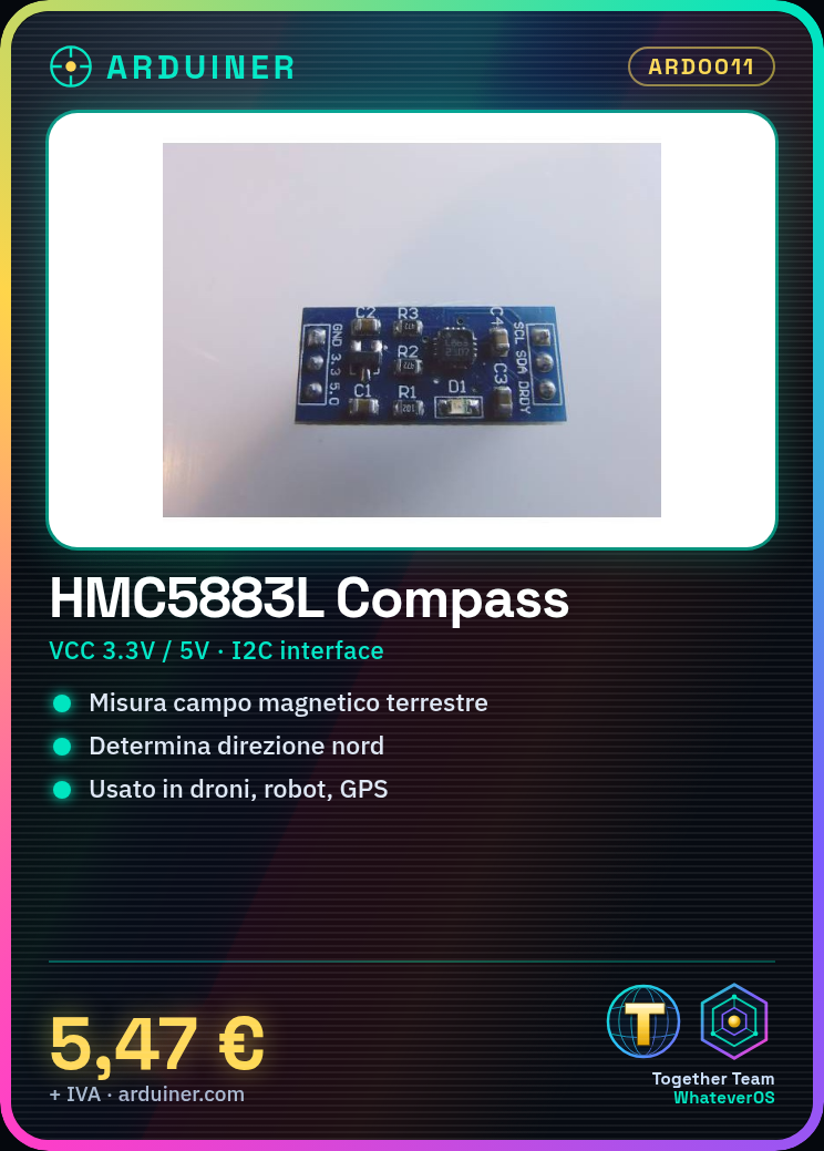 Digital Compass HMC5883L for Arduino - Image 10