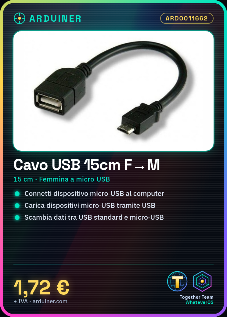 USB-Female zu Micro-USB-Male Adapterkabel 15cm – Bild 2