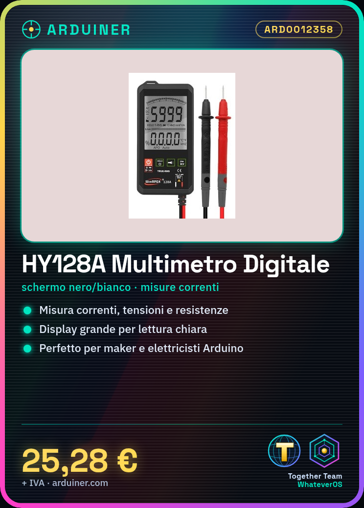 HY128A multimètre numérique intelligent / valeur réelle haute précision / écran grand et mince (écran noir/blanc) – Image 2