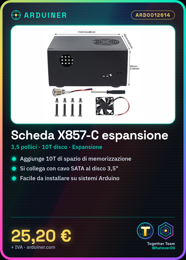 X857-C Storage Expansion Board Compatible with 3.5" Mechanical Hard Disk Drive Support - Image 2