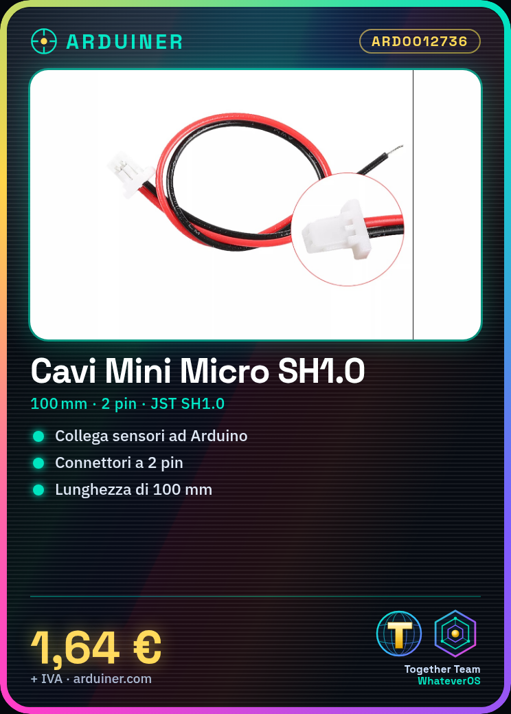 2 x Câbles Mini Micro SH1.0 2 broches JST de 100 mm extrémité simple – Image 2