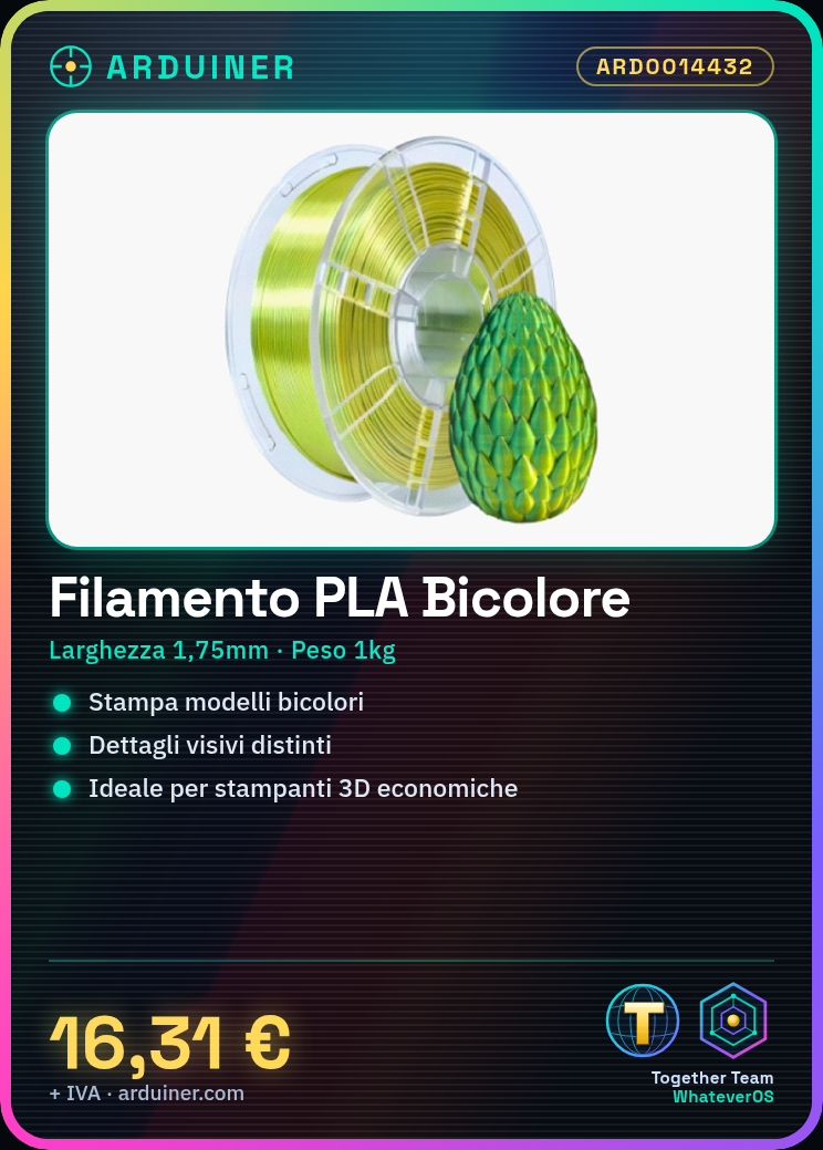 PLA Filament 1.75mm 1kg - Yellow/Green Bicolour - High Quality for 3D Printers - Image 2