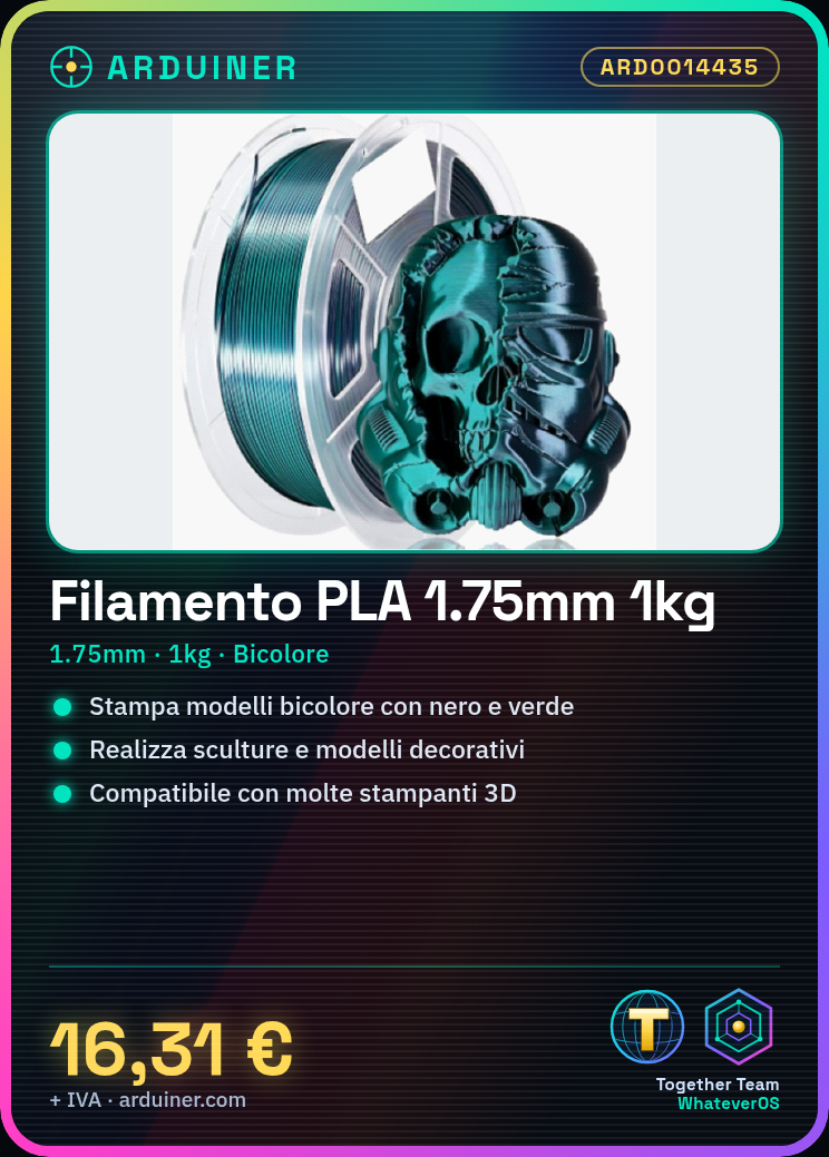 PLA-Filament 1.75mm 1kg – Zweifarbig Schwarz/Grün – Hochwertig für 3D-Drucker – Bild 2