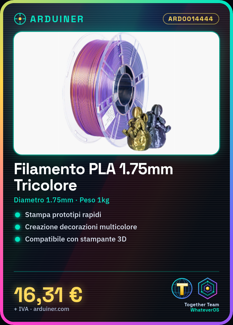 Filament PLA 1.75mm 1kg - Tricolore Noir/Violet/Bronze - Haute Qualité pour Imprimantes 3D – Image 2