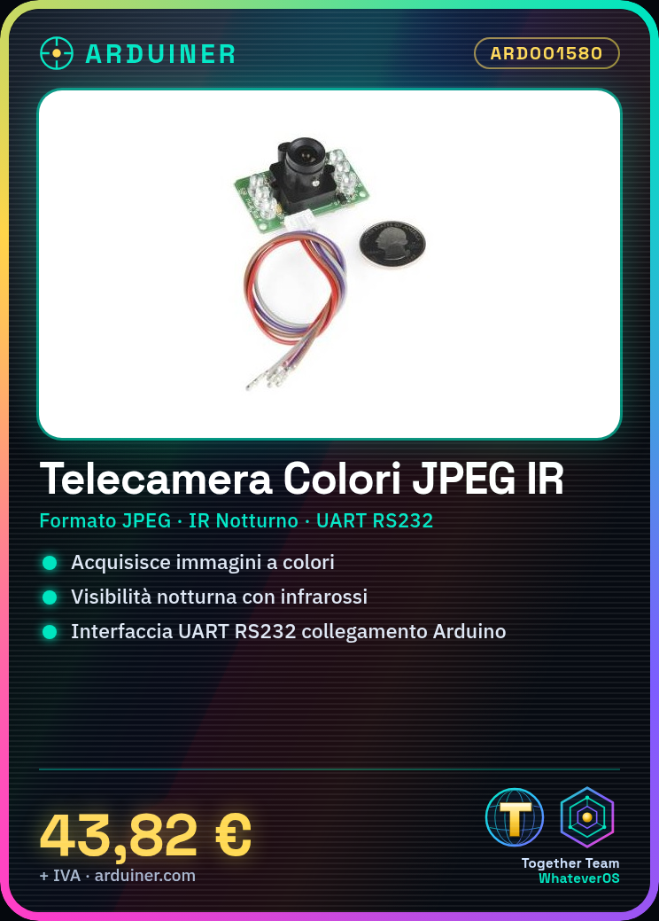 Caméra JPEG à infrarouges avec interface série UART RS232 – Image 3