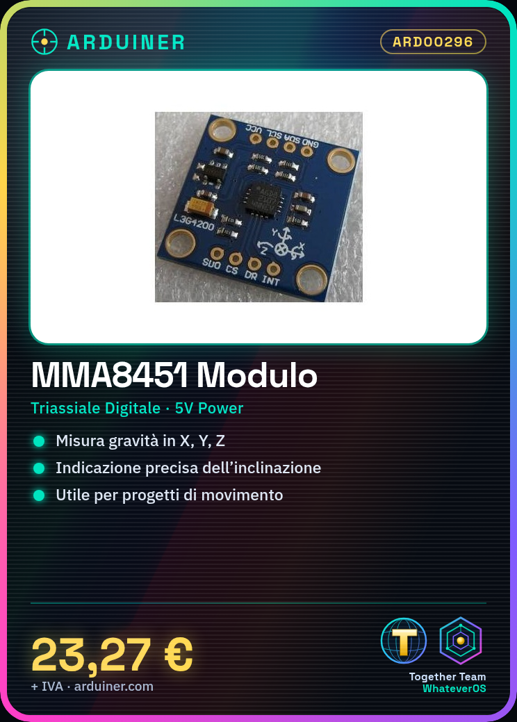MMA8451 Modulo, Digitale triaxial Digitale Modulo, precision inclination Modulo arduino - immagine 3