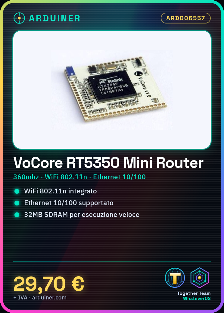 VoCore Ralink RT5350 Carte de développement 32MB SDRAM 360MHz WiFi 802.11n Ethernet 10/100 GPIO UART Mini Routeur OpenWRT – Image 4