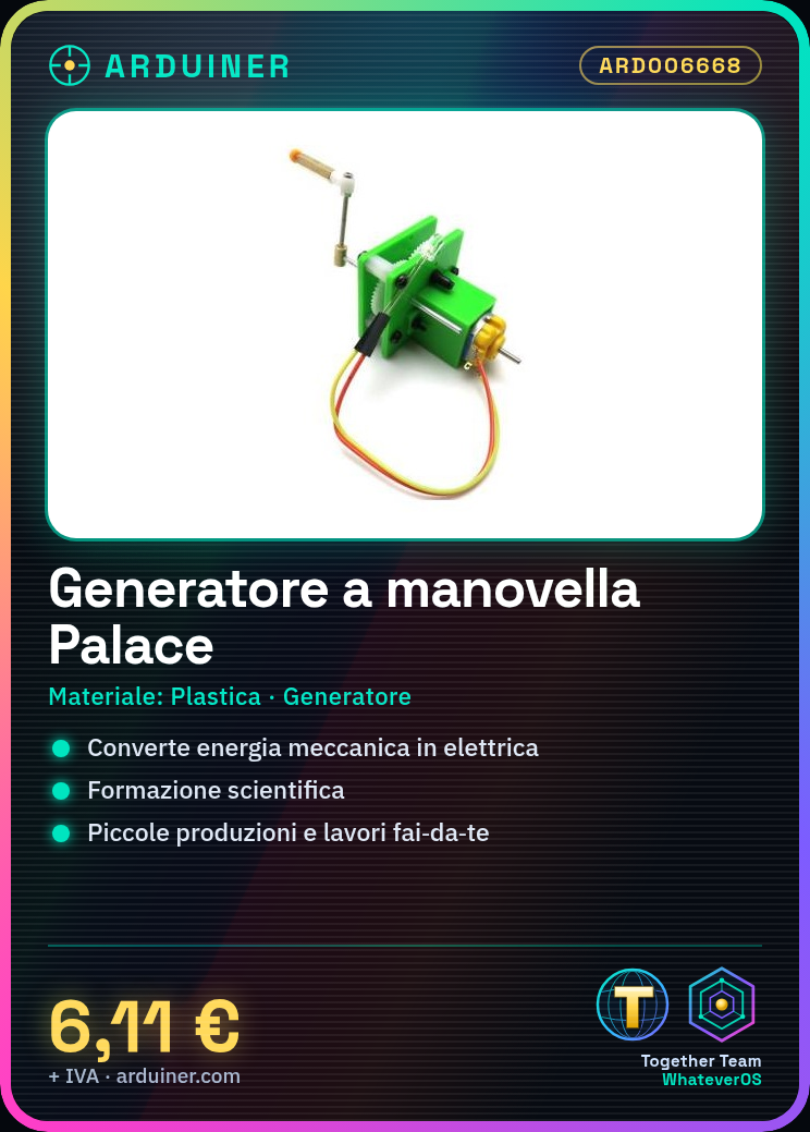 Générateur manivelle Palace matériaux pédagogiques science gadgets technologie petite production bricolage – Image 3