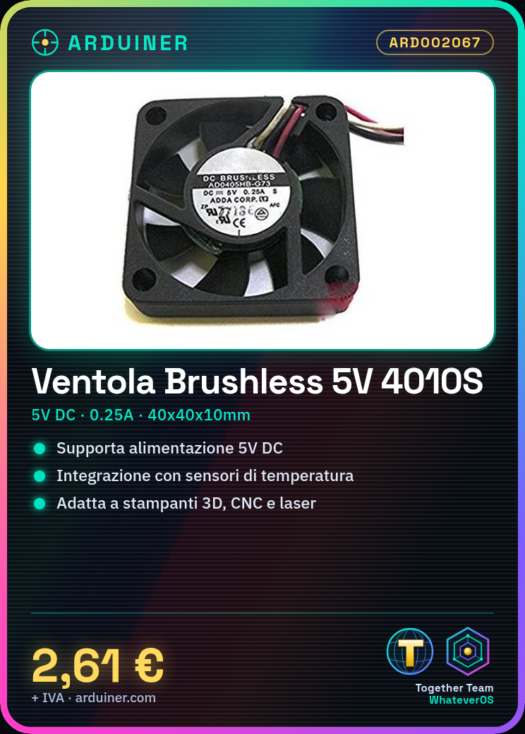 5V Brushless Ventil 3 Kabel MIS. 40x40x10mm 4010S – Bild 5