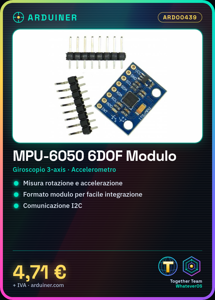 MPU-6050 Module Triaxial Digital Gyroscope 6DOF Module - Image 5