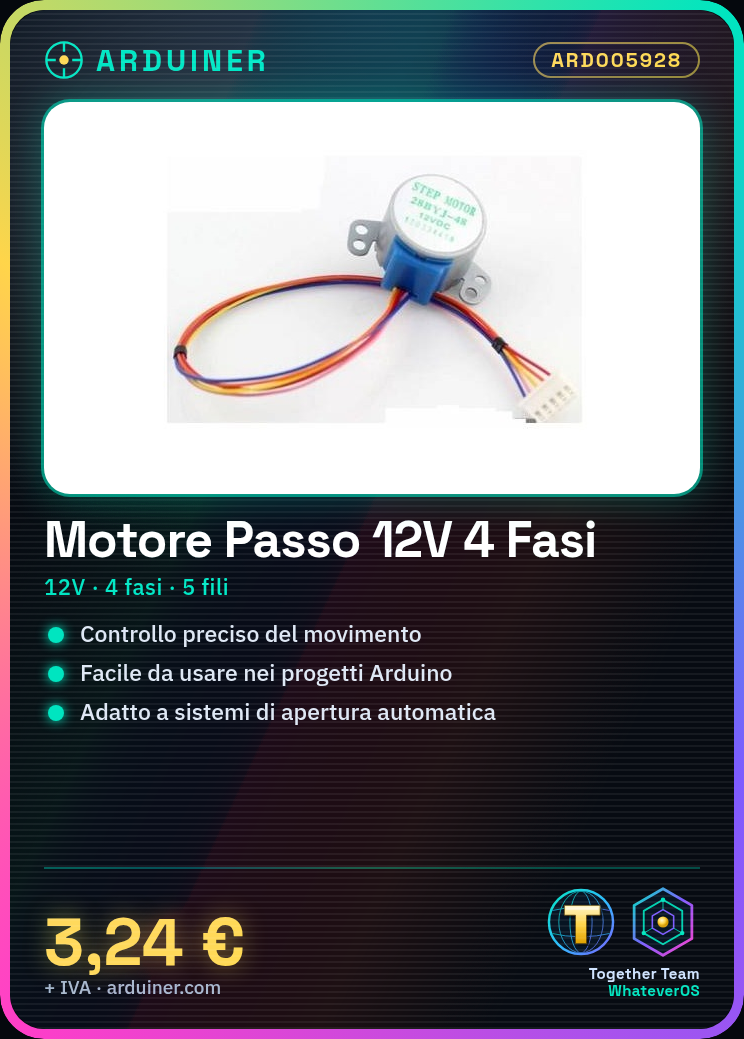 Moteur pas à pas 12V 4 phases 5 fils modèle 28BYJ-48-12V-DC – Image 5