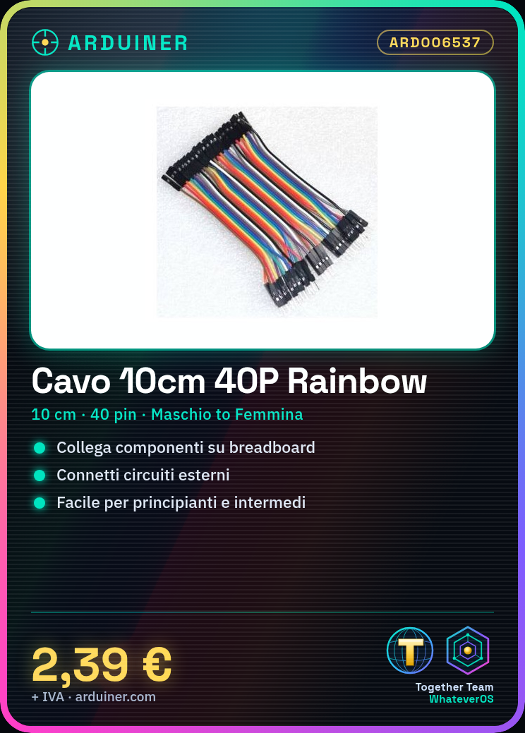 10CM Regenbogen Kabel 40P Männlich zu Weiblich – Bild 5