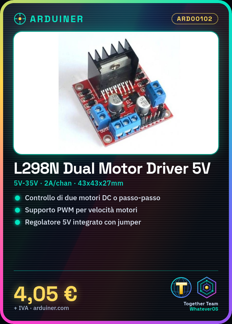 L298N Doppelschrittmotortreiber-Sketch 5V für Roboter Smart Car – Bild 4