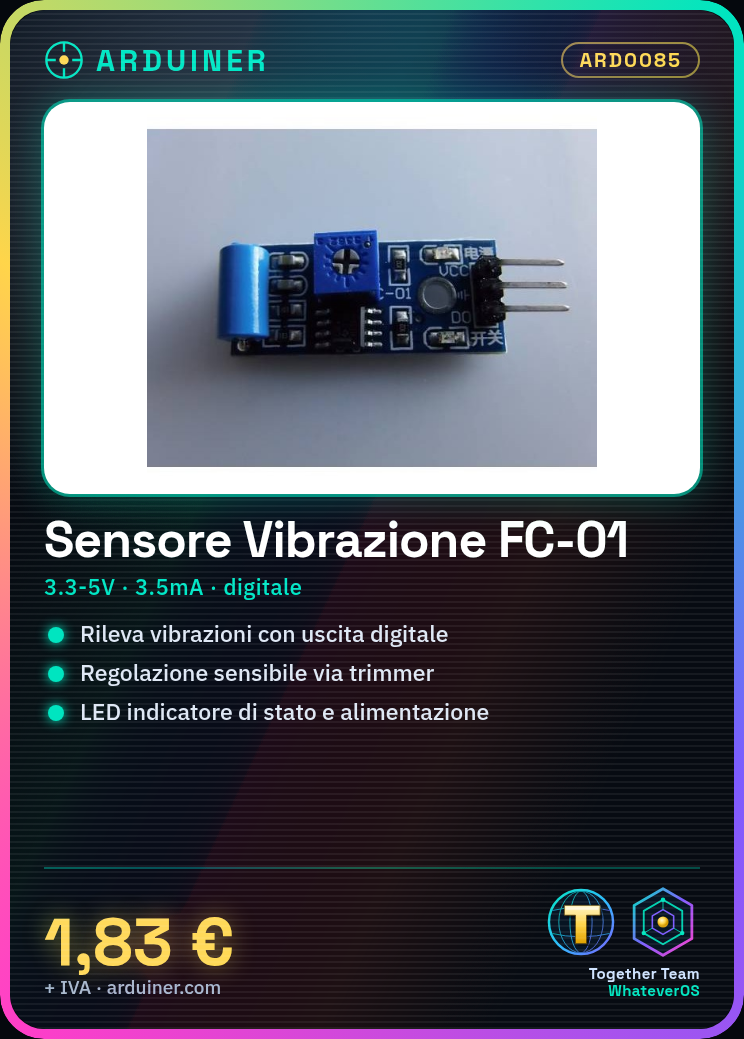 Module de Capteur de Vibrations à Tilt FC-01 Normallement Fermé SW-420 Compatible Arduino – Image 17