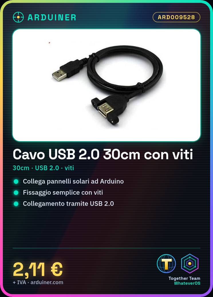 USB 2.0 Kabel 30cm A-Männlich zu USB Weiblich für Solarpaneel mit Schrauben – Bild 5
