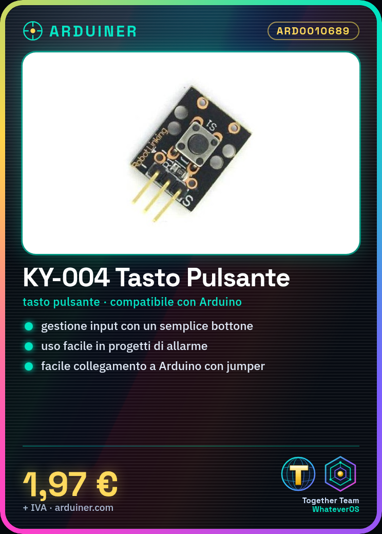 Keyes KY-004 Tastenmodul mit mikroelektrischem Taster für Arduino – Bild 5