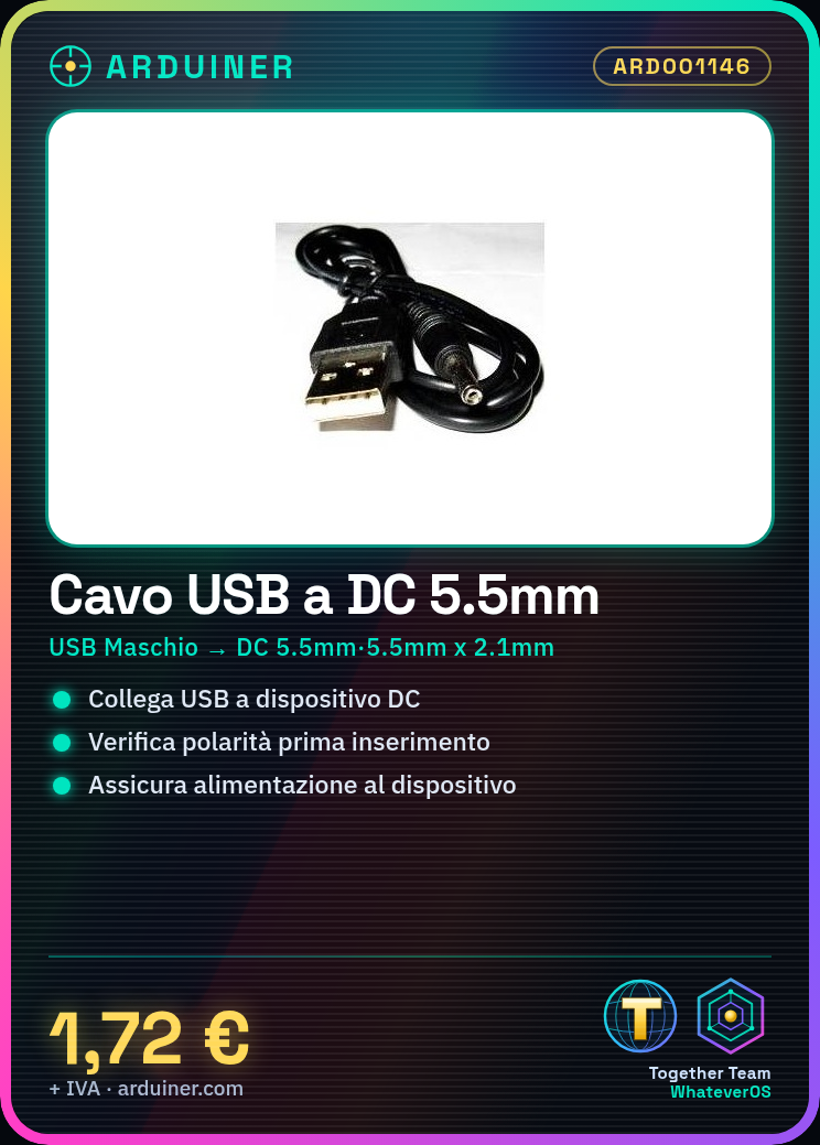 USB Male to DC 5.5mm 5.5mm x 2.1mm Connector Converter Cable - Image 5