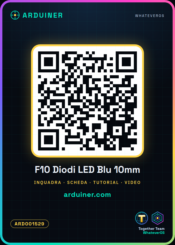 5 Pieces F10 Blue LED Diodes 10mm Clear Lens - Image 6
