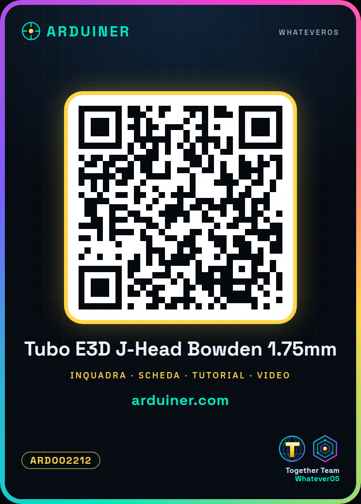 Tuyau métallique interchangeable E3D pour J-Head de type Bowden pour filaments de 1.75mm – Image 6