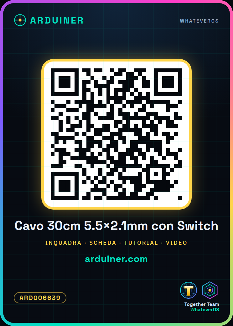 30CM Power Cable with Switch, 5.5x2.1mm - Image 6