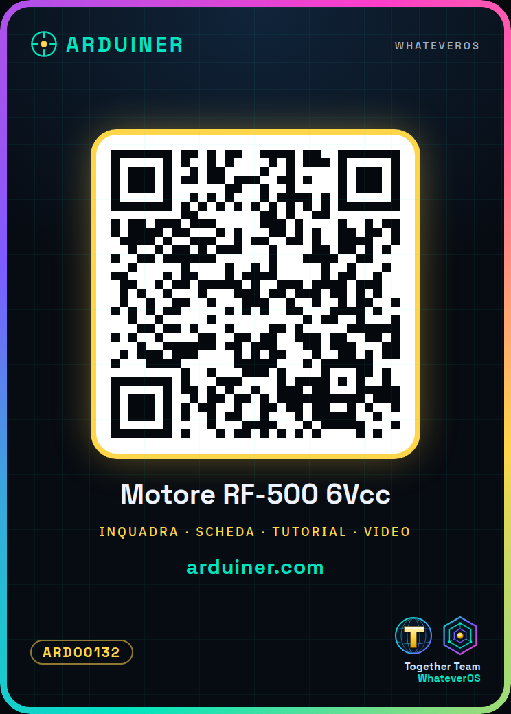 Low Profile Electric Motor, 2700rpm 6Vcc RF-500 - Image 10