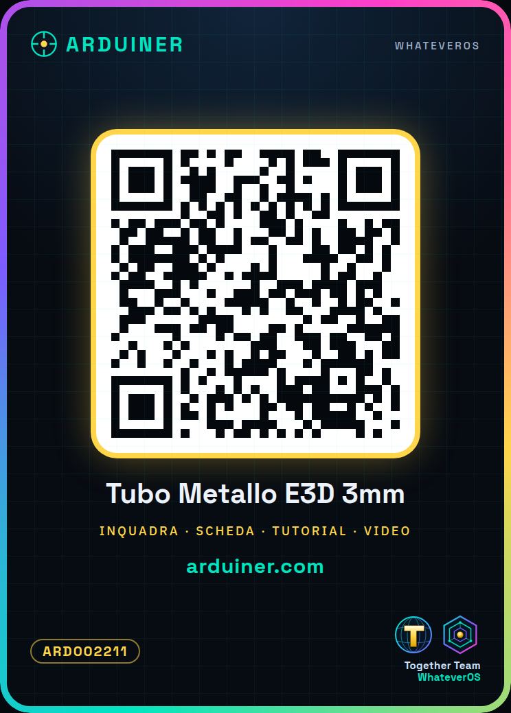 Tuyau métallique interchangeable E3D pour J-Head Type Direct pour filaments de 3.00mm – Image 6