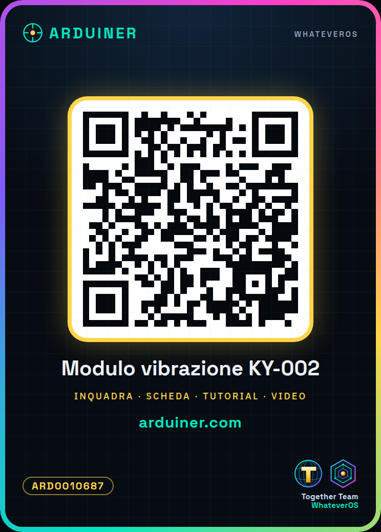 Module de détection de vibration KY-002 compatible avec Arduino – Image 6