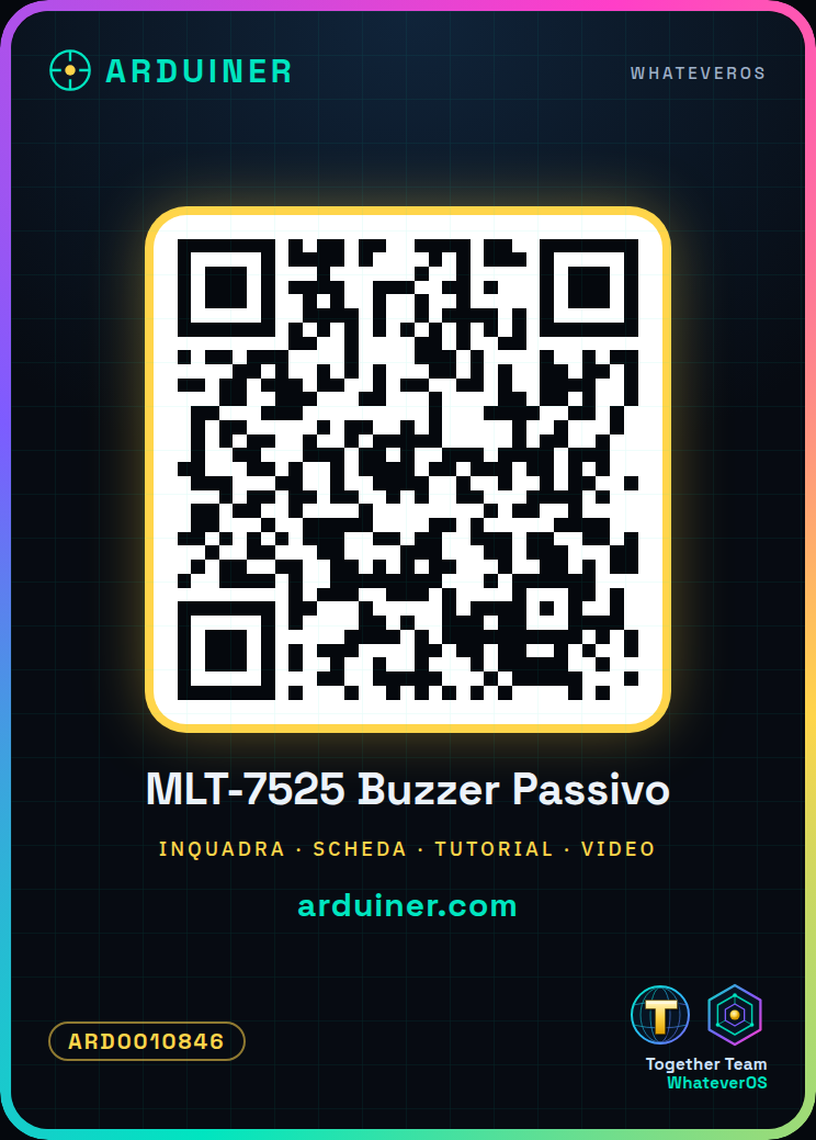 MLT-7525 Buzzer Passif 3V Mes. 7.5 * 7.5 * 2.5 – Image 6