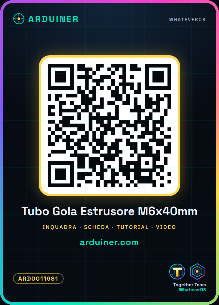Tuyau Colonne d'Écoulement M6x40mm pour Filament 1.75mm - Imprimante 3D – Image 3
