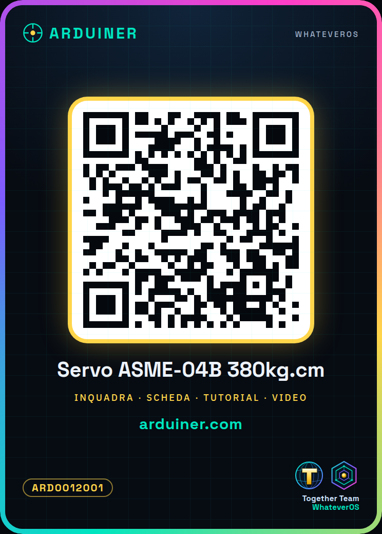 Robot Servo ASME-04B à Haute Couple 380kg.cm - 12V~24V – Image 3