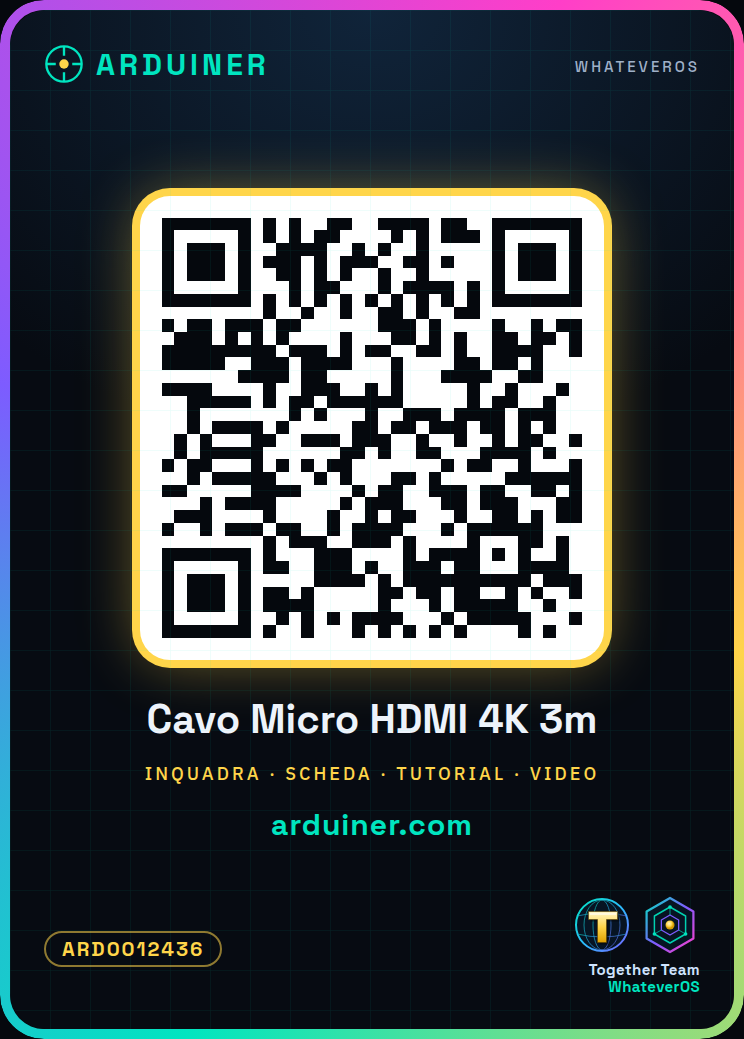 Cable Micro HDMI a HDMI 4K 3m - Imagen 3