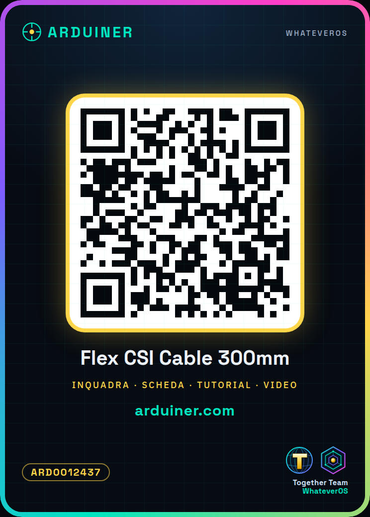 Cable Flex CSI para cámara Raspberry Pi - 300mm / 15P 1.0 - Imagen 3