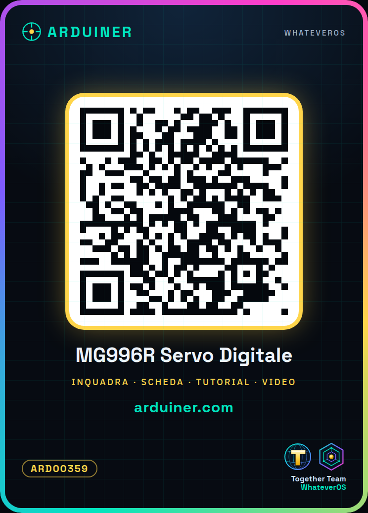 Servomoteur numérique MG996R avec engrenages en métal 58g couple 13Kg Arduino – Image 10